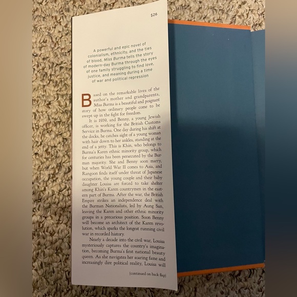 Miss Burma by Charmaine Craig a novel in hardcover - Picture 3 of 4